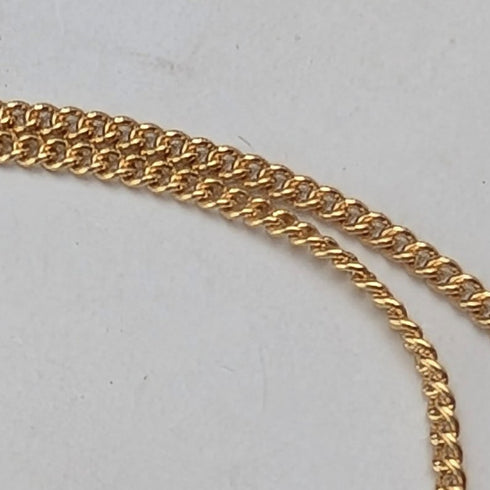 復古金心型小盒吊飾與項鍊